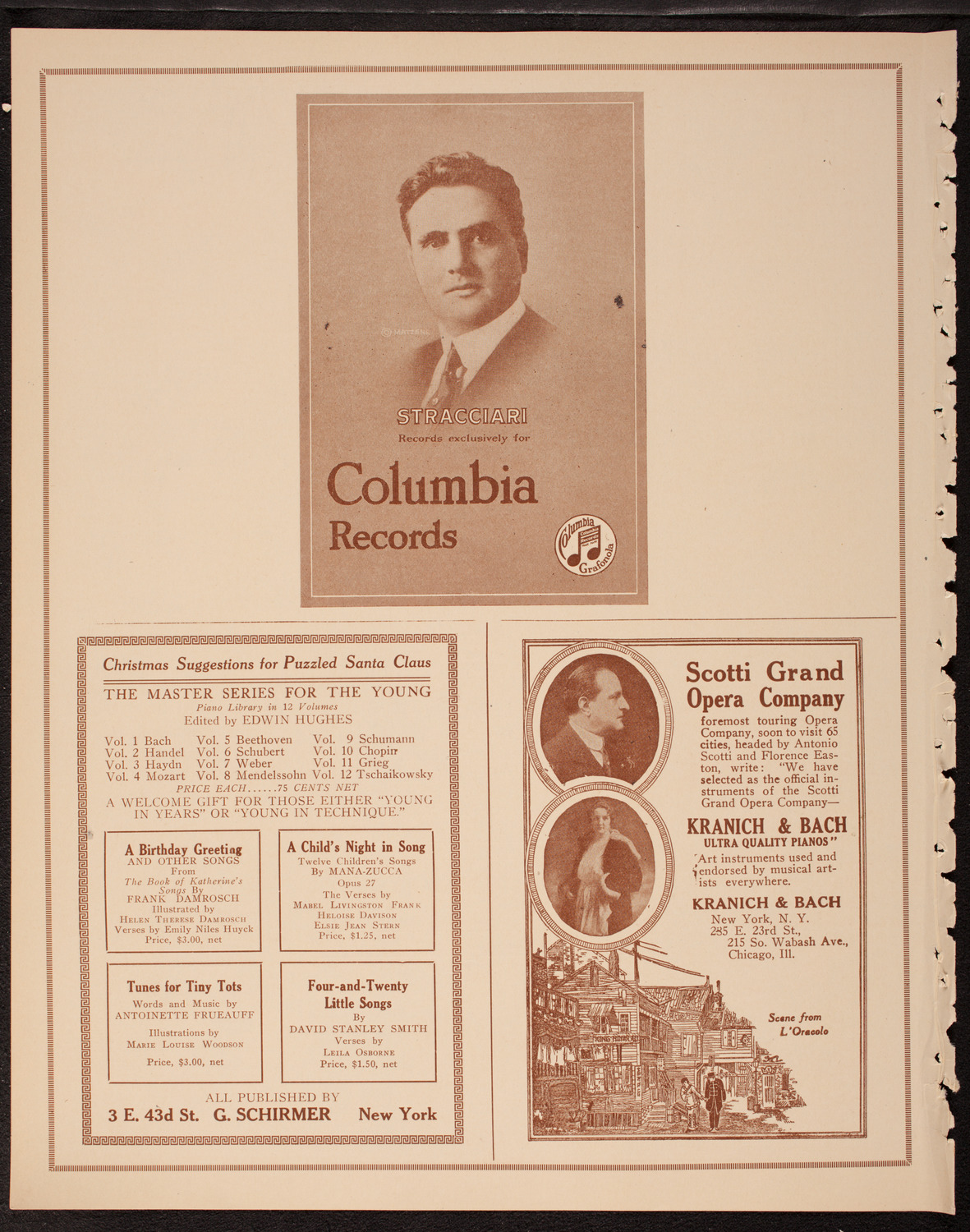 Italian Lyric Federation Vocal and Instrumental Concert, December 20, 1919, program page 6