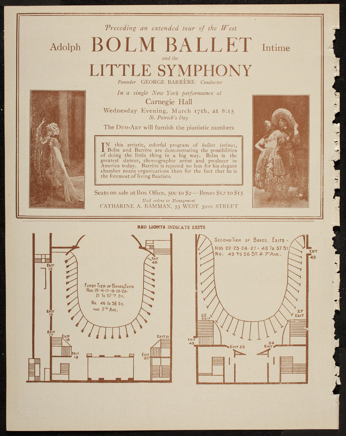 New York Philharmonic, March 14, 1920, program page 10
