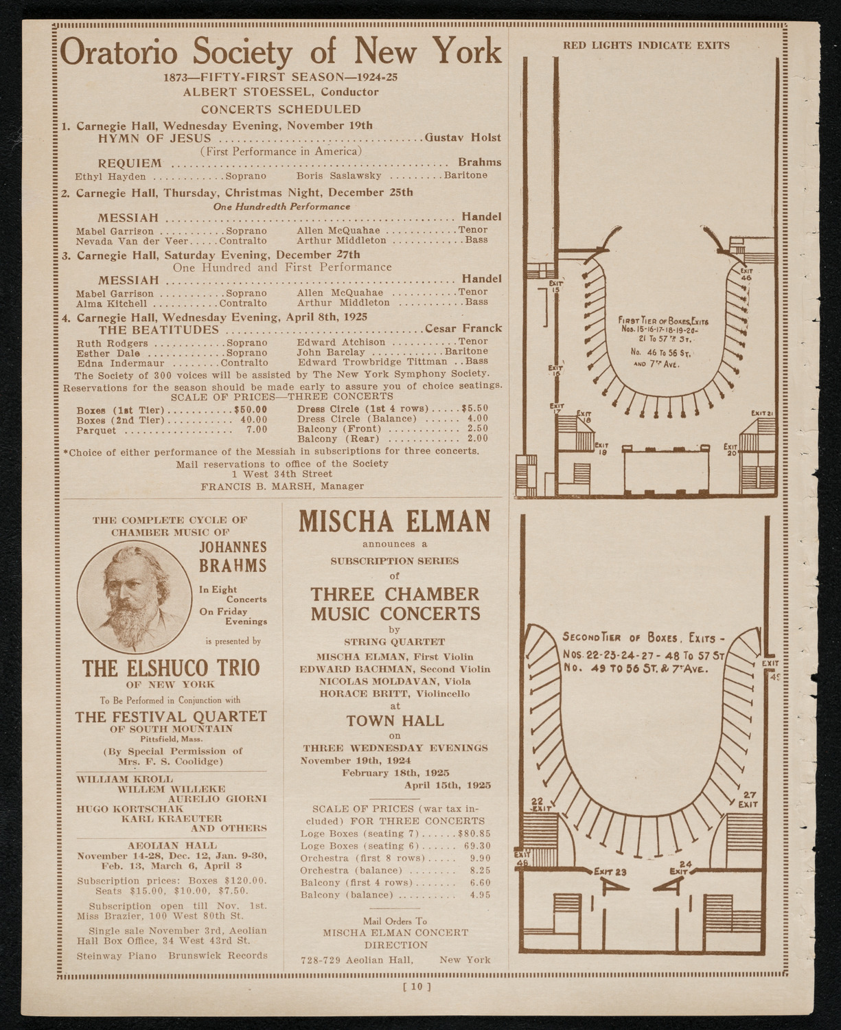 Maria Theresa, October 24, 1924, program page 10