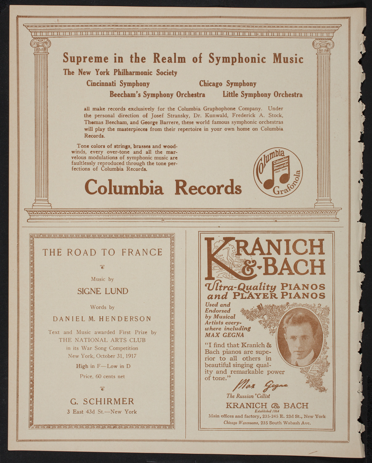 Lecture by Charles Upson Clark, January 7, 1918, program page 6