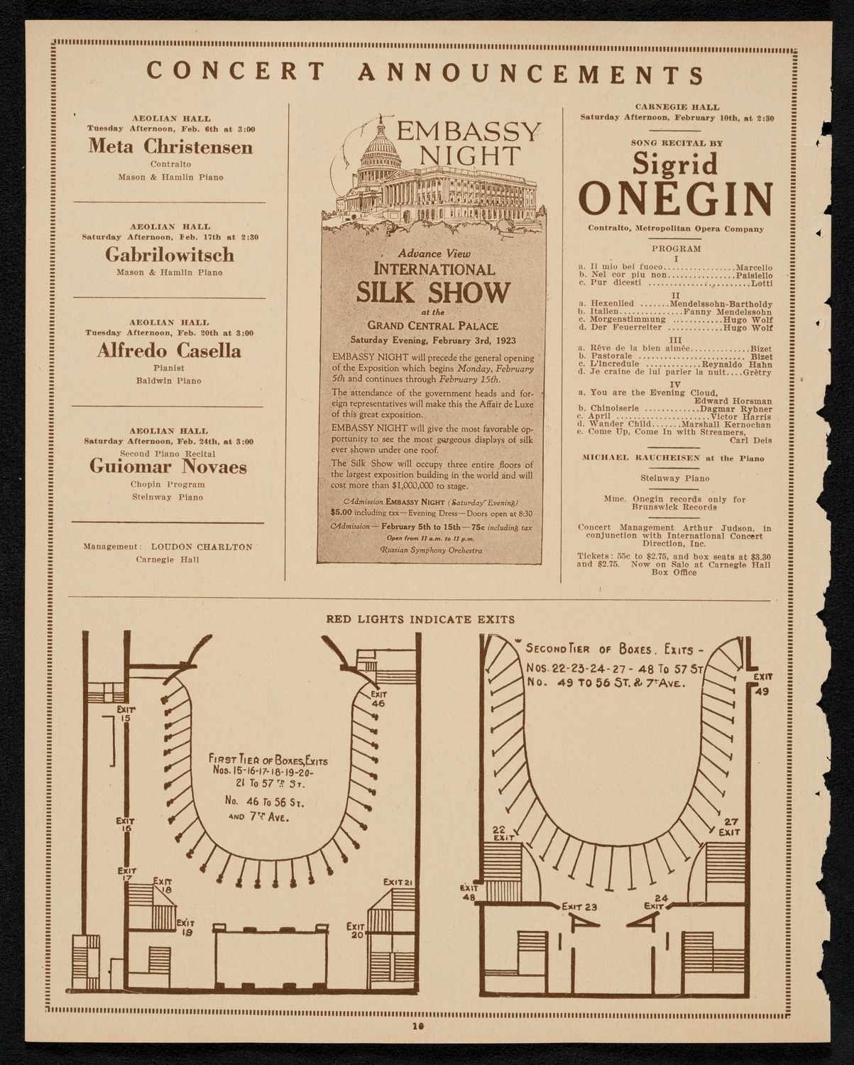 Workmen's Circle Sanatorium Concert, February 3, 1923, program page 10