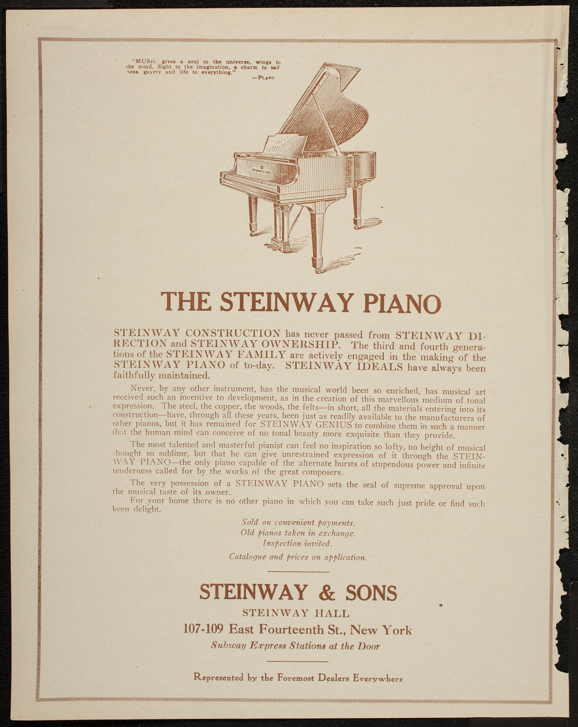 New York Philharmonic, January 25, 1920, program page 4
