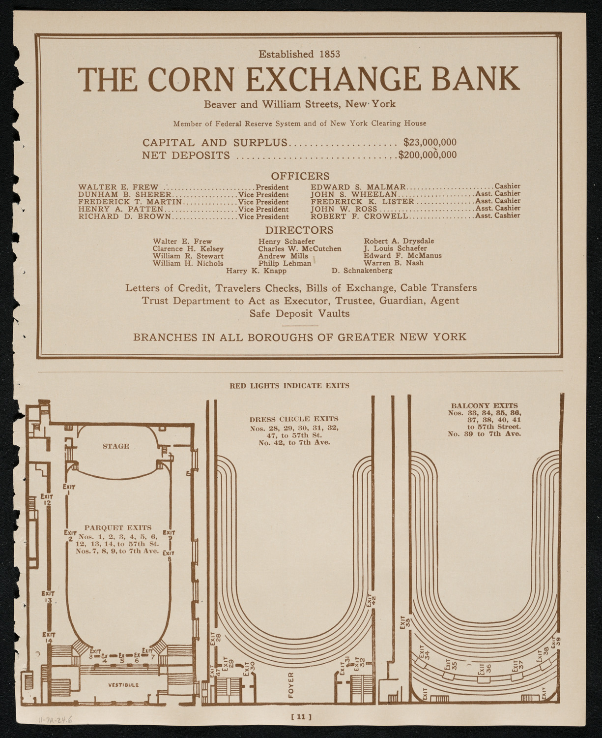 New York Philharmonic, November 7, 1924, program page 11