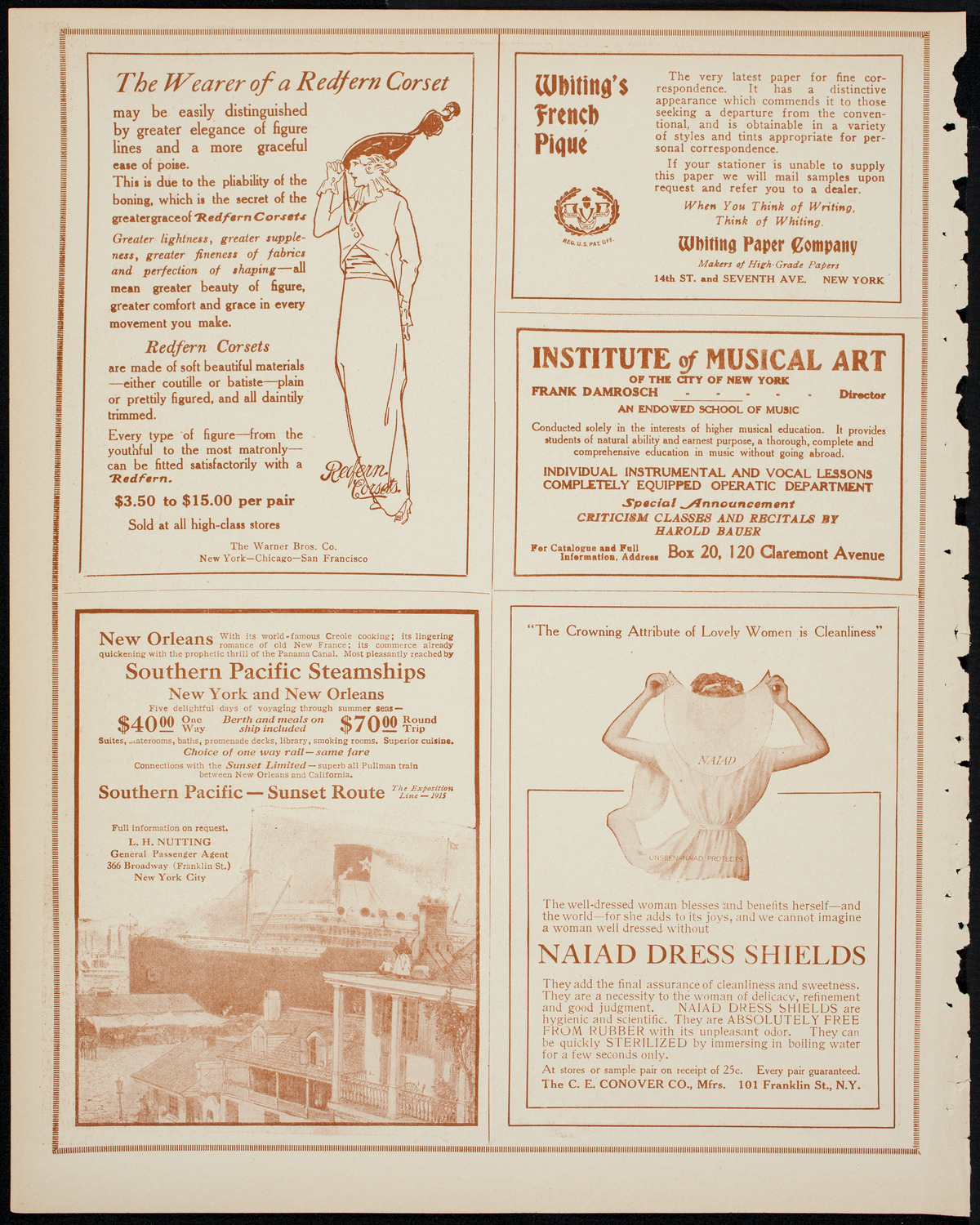 Interborough Dramatic Company Minstrel Performance, April 24, 1914, program page 2