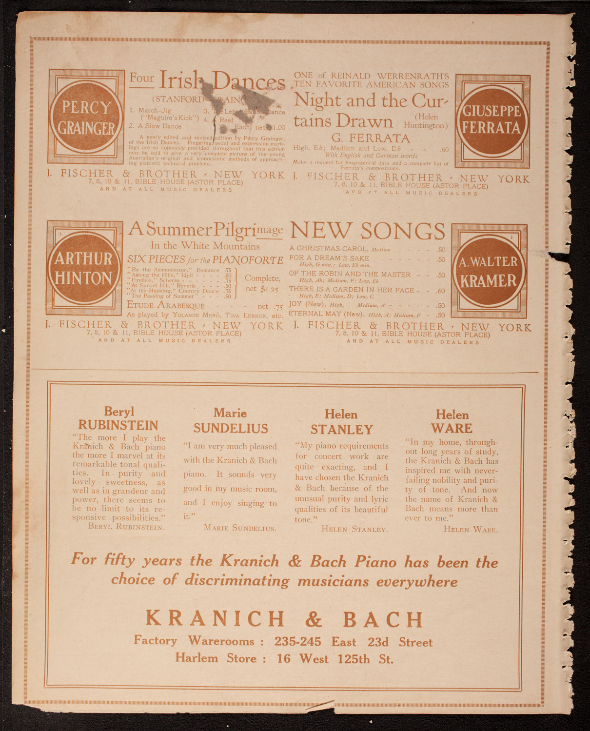 Graduation: Manhattan College, June 19, 1917, program page 10