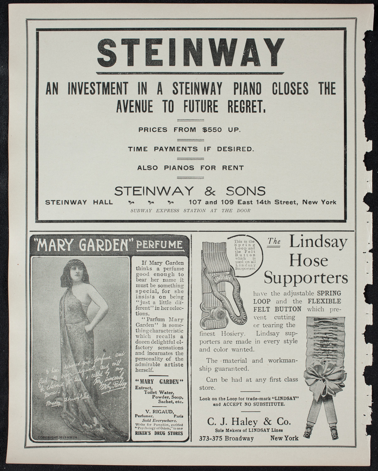 New York Philharmonic, January 15, 1911, program page 4