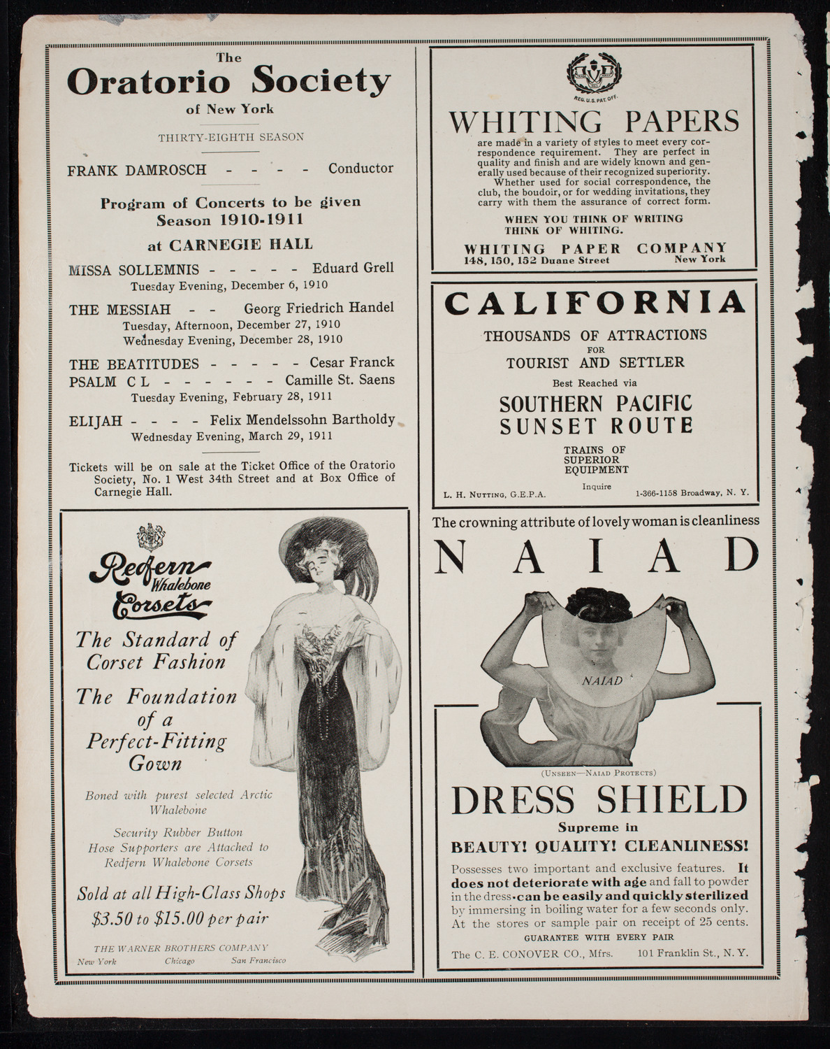 Columbus Day Celebration, October 11, 1910, program page 2