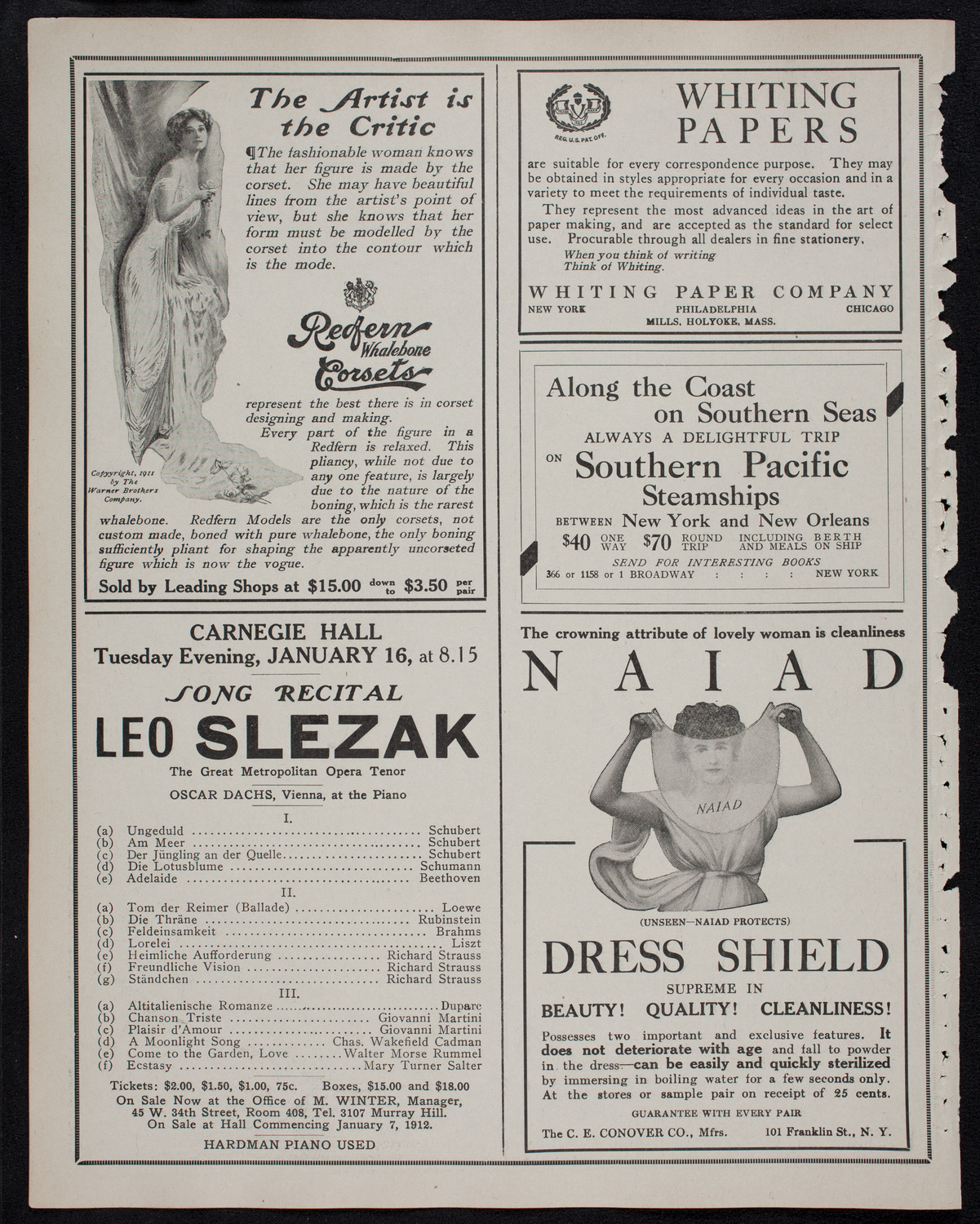 Symphony Concert for Young People, January 6, 1912, program page 2