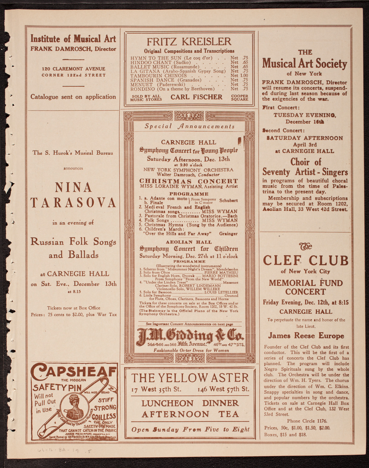 Newman Traveltalks: Poland Restored, December 8, 1919, program page 9