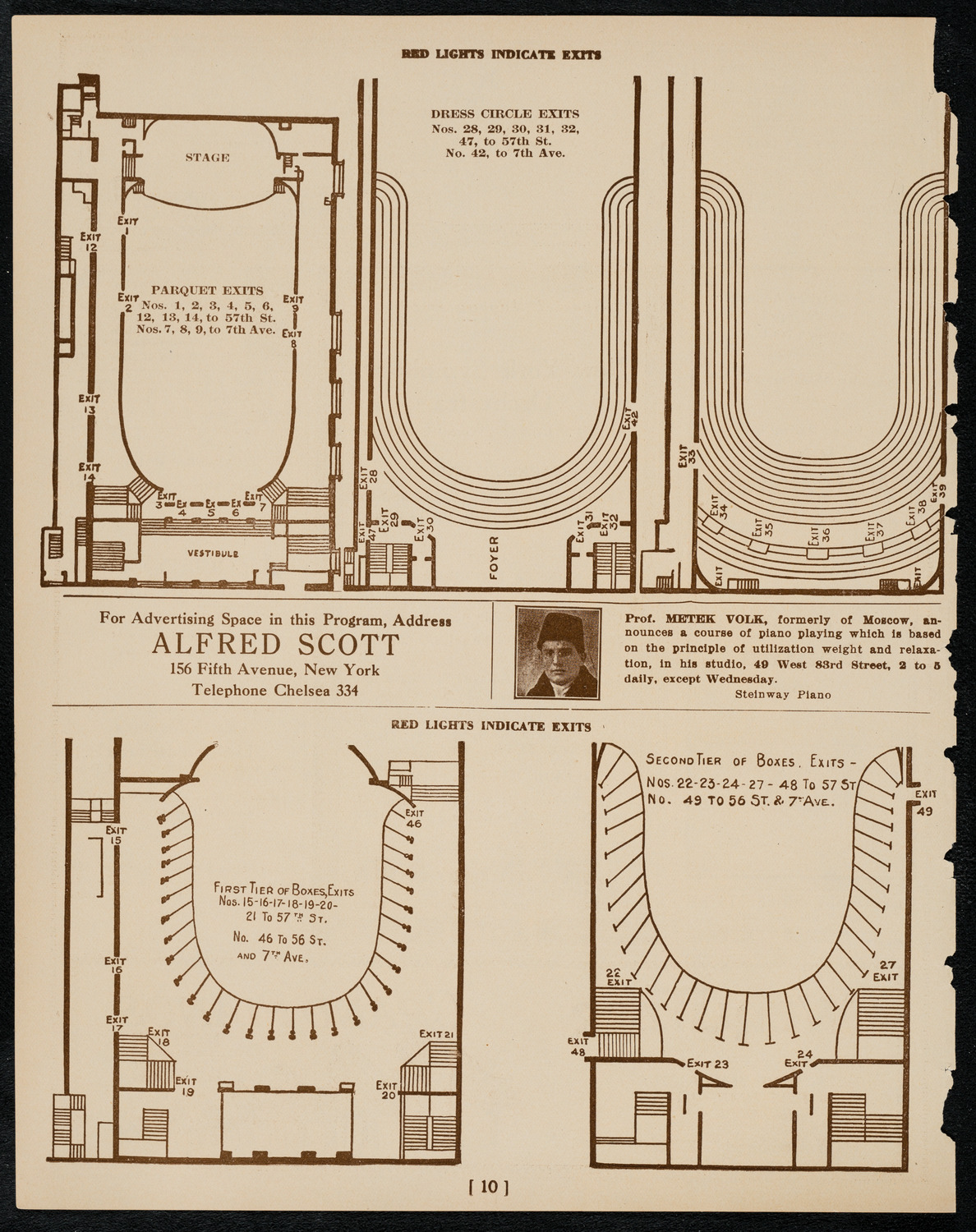 New York Philharmonic, January 29, 1922, program page 10