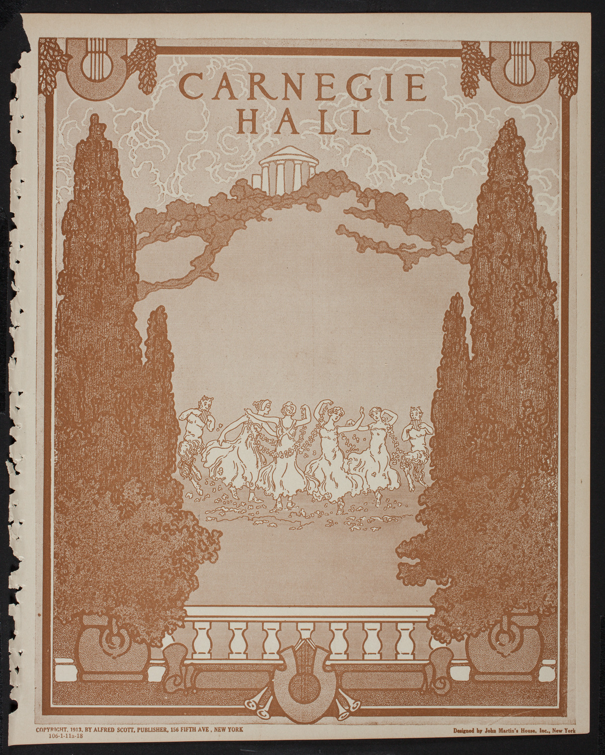 New York Philharmonic, January 11, 1918, program page 1