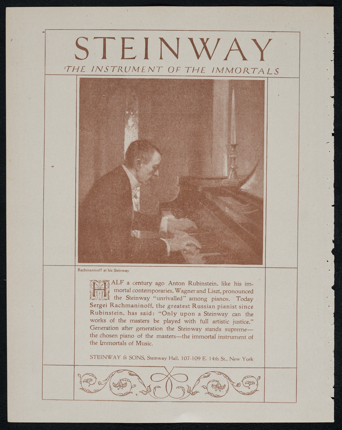 National Symphony Orchestra, February 8, 1921, program page 4