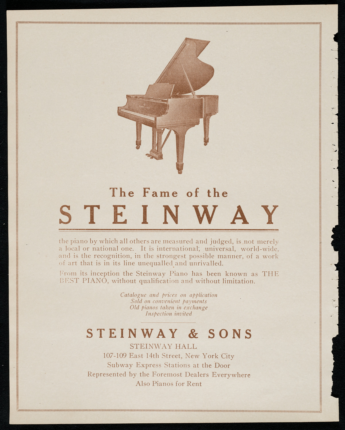 Mishel Piastro, Violin, October 30, 1920, program page 4