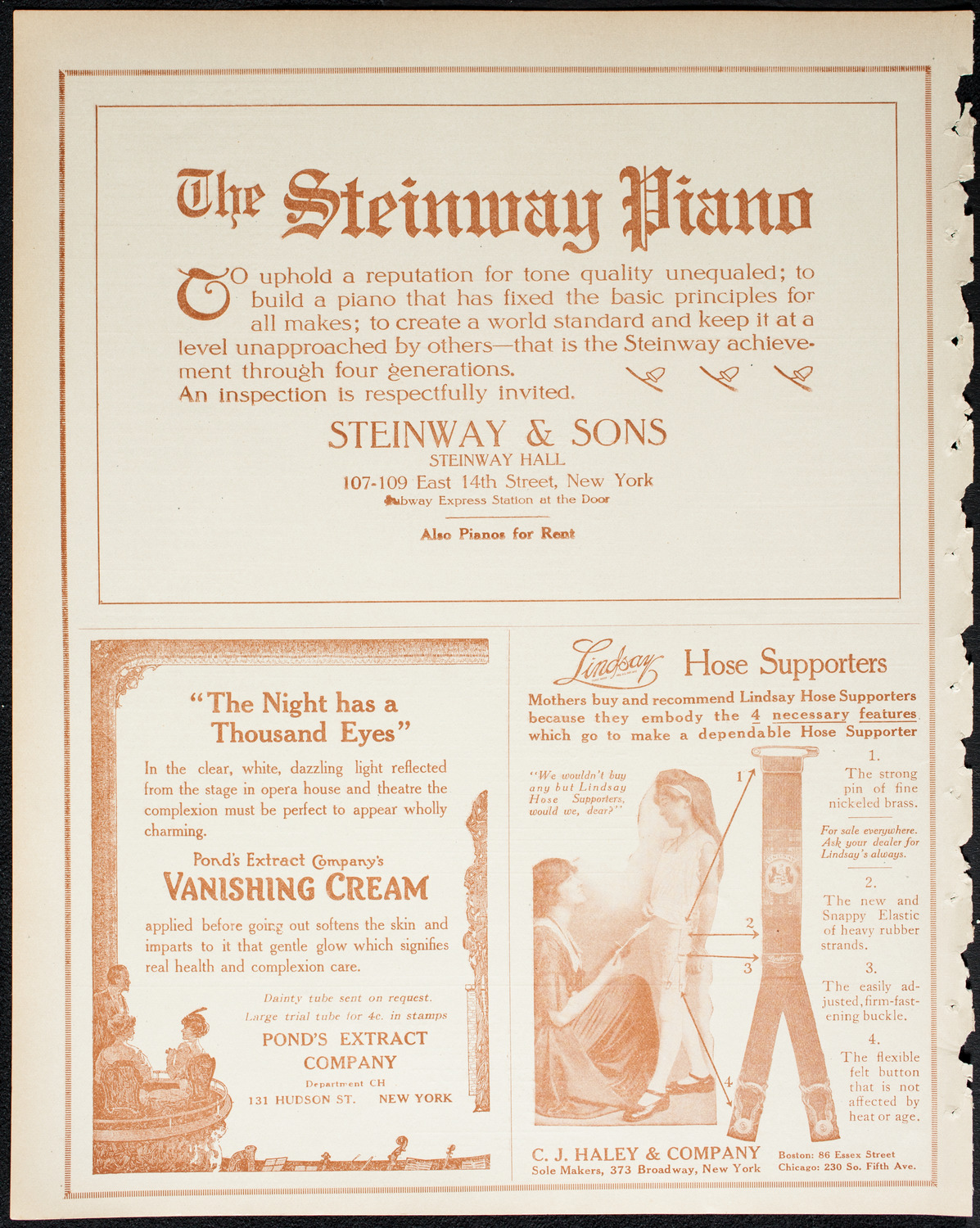 Boston Symphony Orchestra, March 21, 1914, program page 4