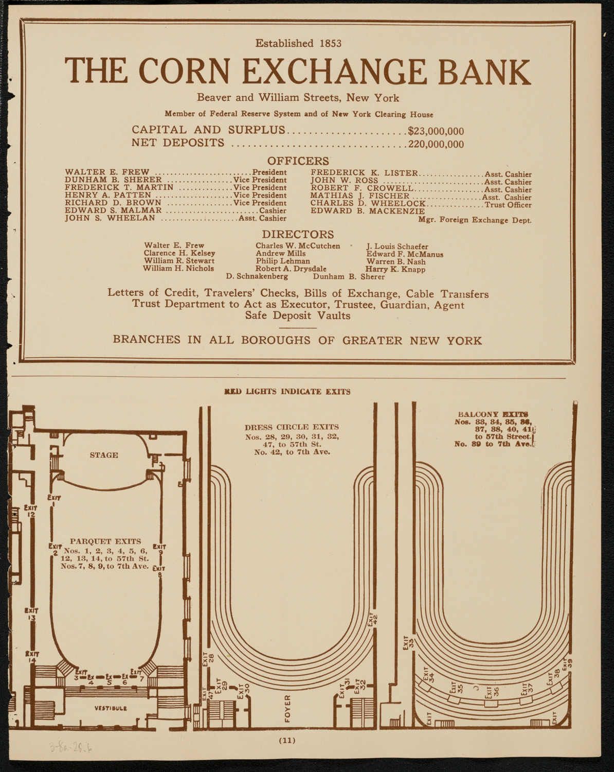 New York Philharmonic, March 8, 1925, program page 11