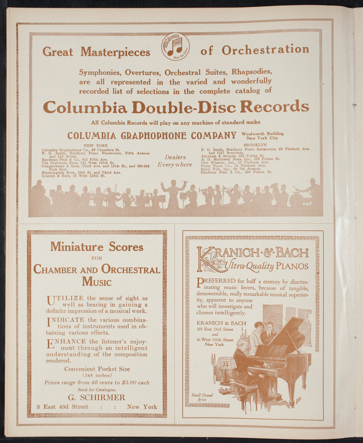 New York Philharmonic, December 10, 1915, program page 6