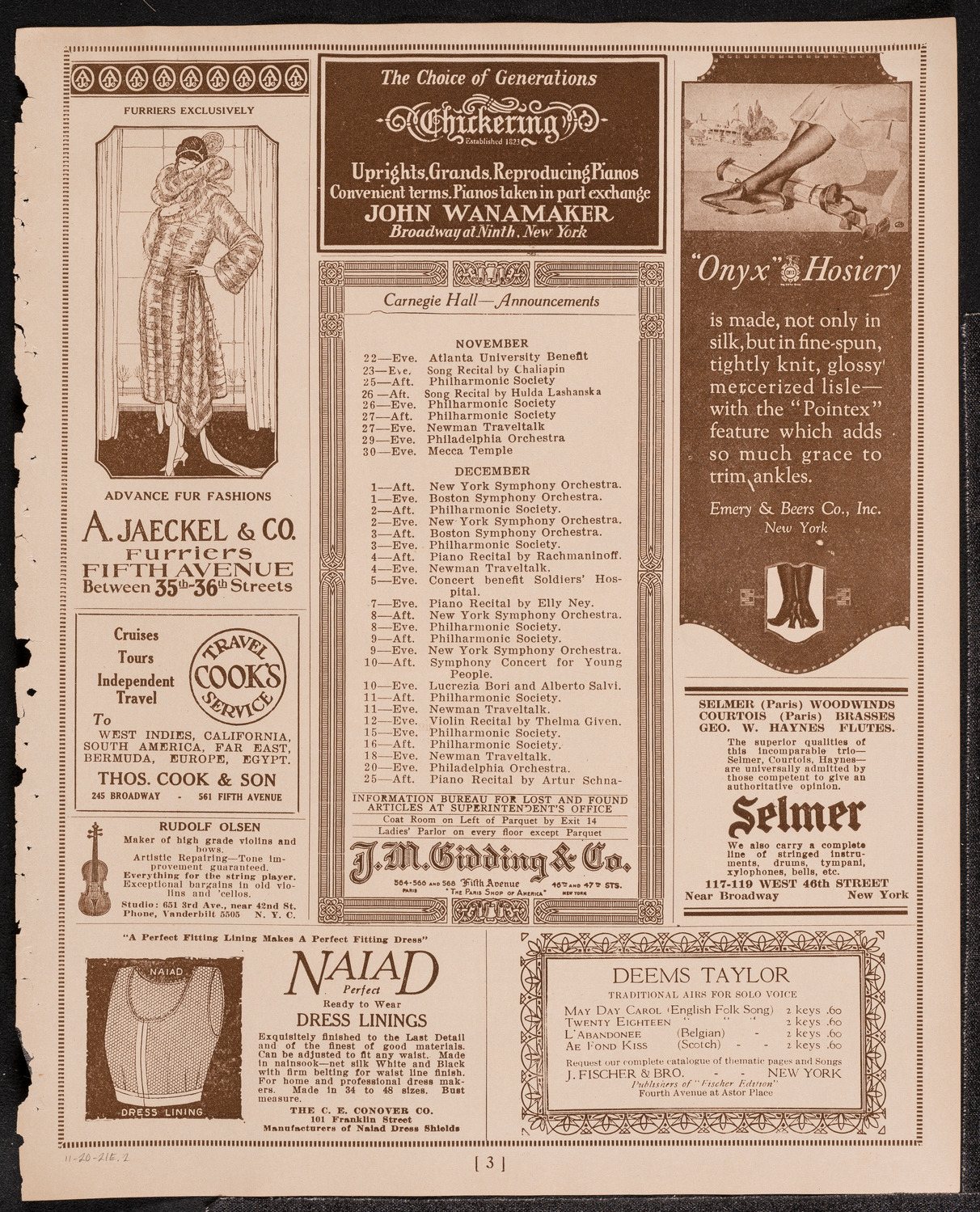 Newman Traveltalks: Alaska, November 20, 1921, program page 3