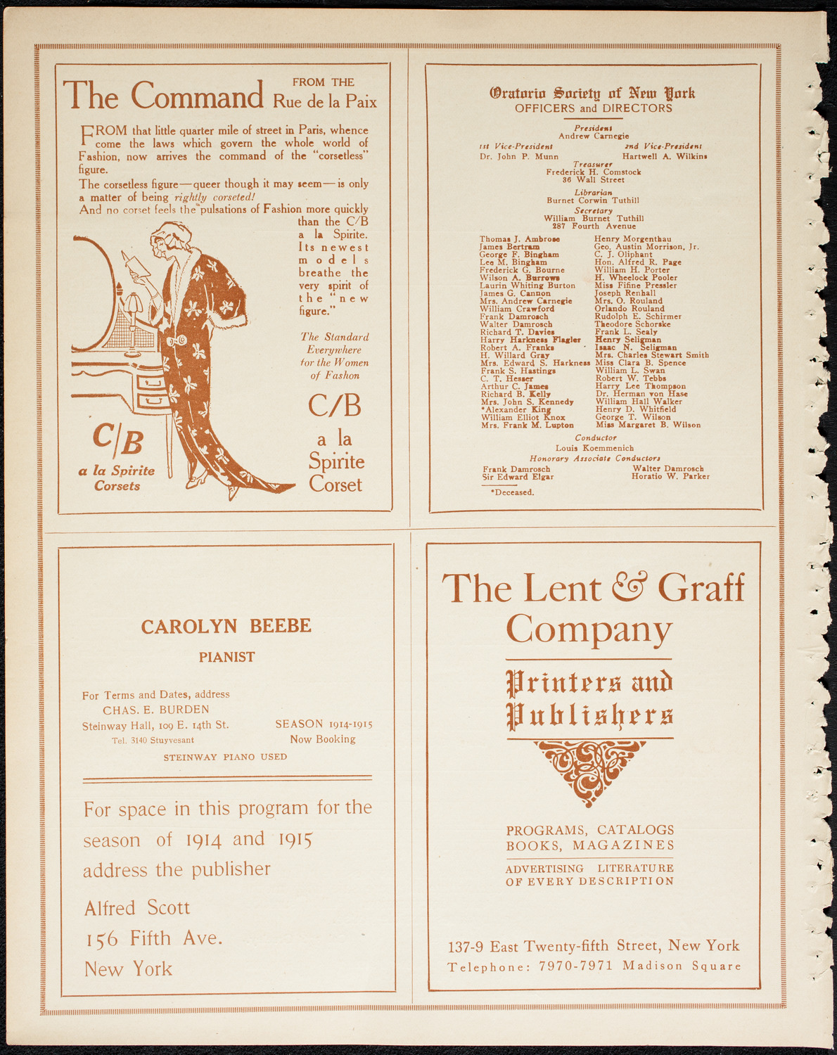 Graduation: New York College of Dentistry, June 8, 1914, program page 8