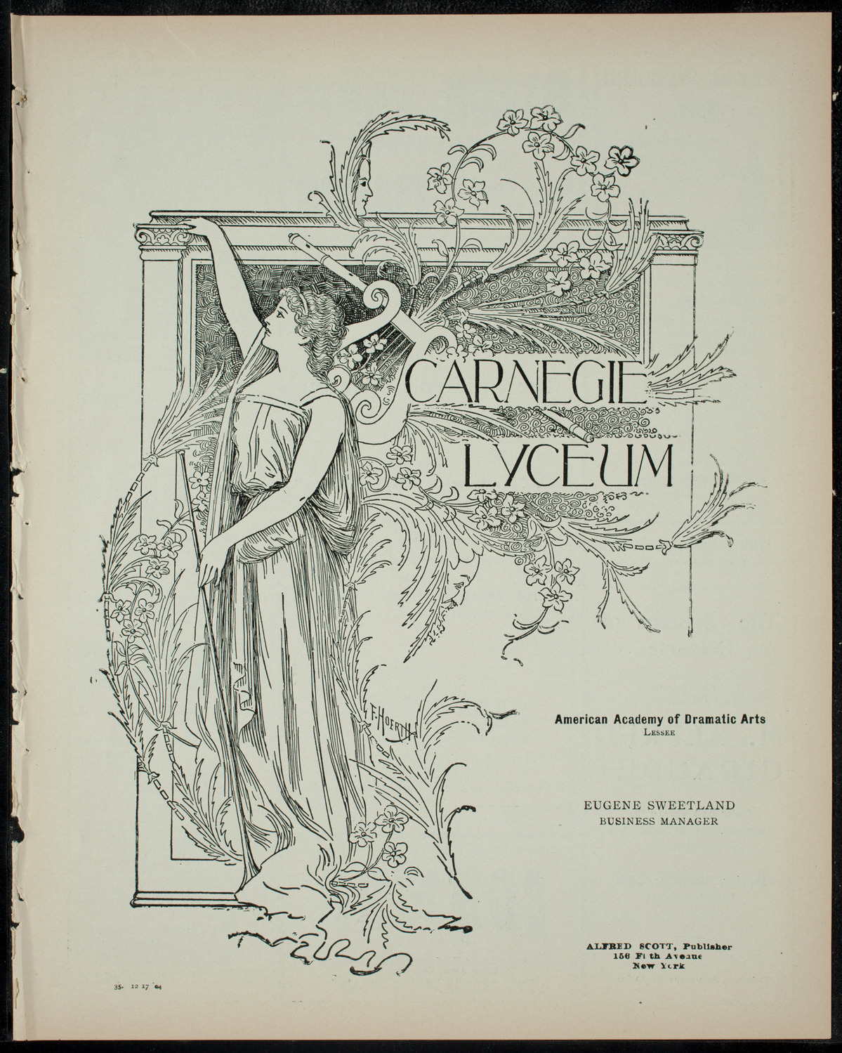 Players Theatre and Children's Theatre, December 17, 1904, program page 1