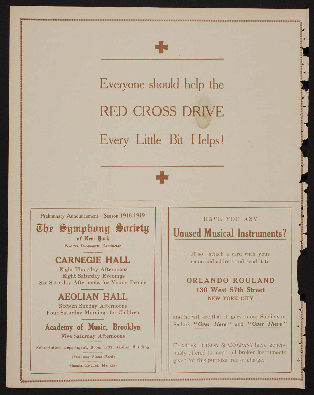 Josef Hofmann, Piano, May 21, 1918, program page 8