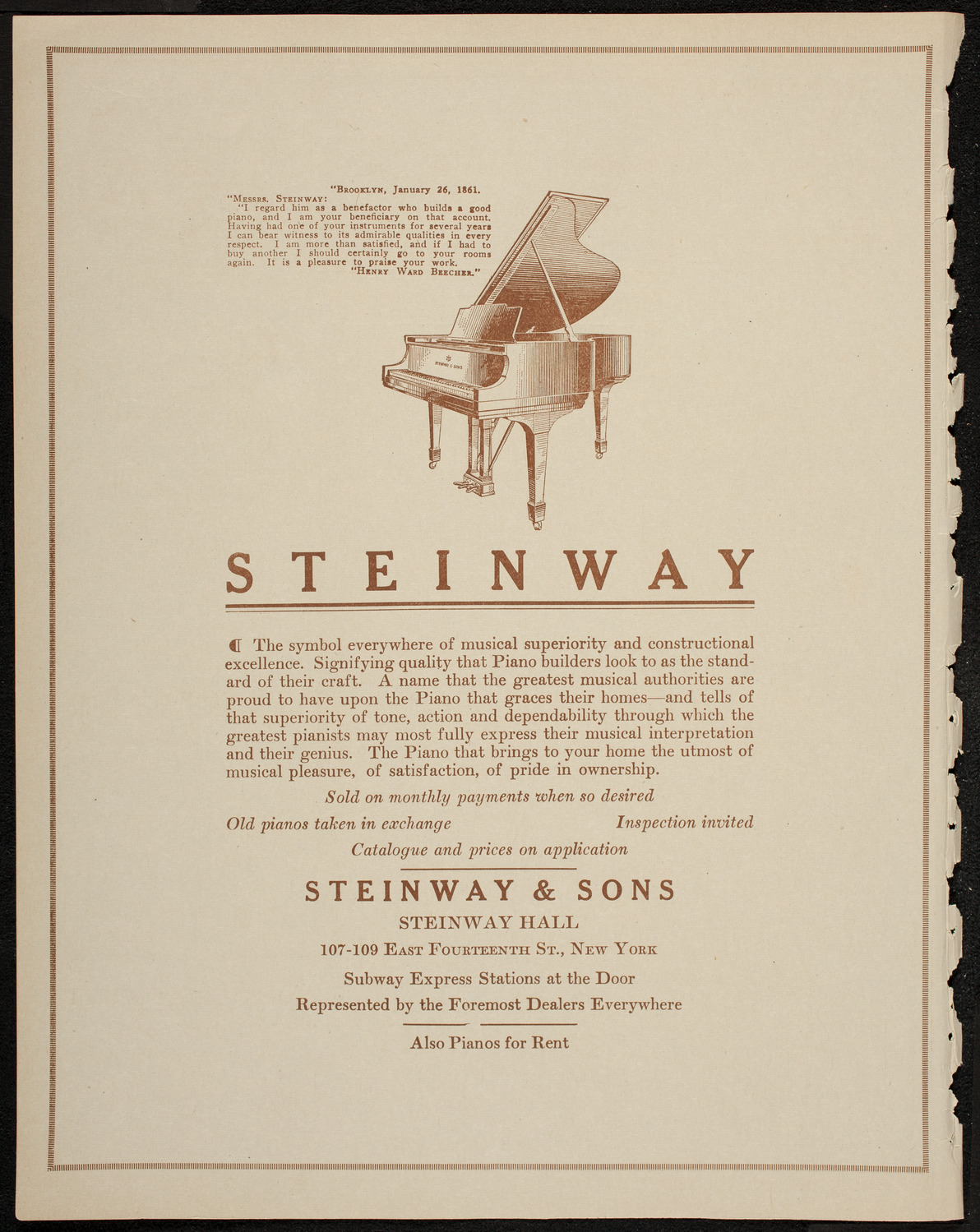 Josef Shlisky, Tenor, January 4, 1920, program page 4