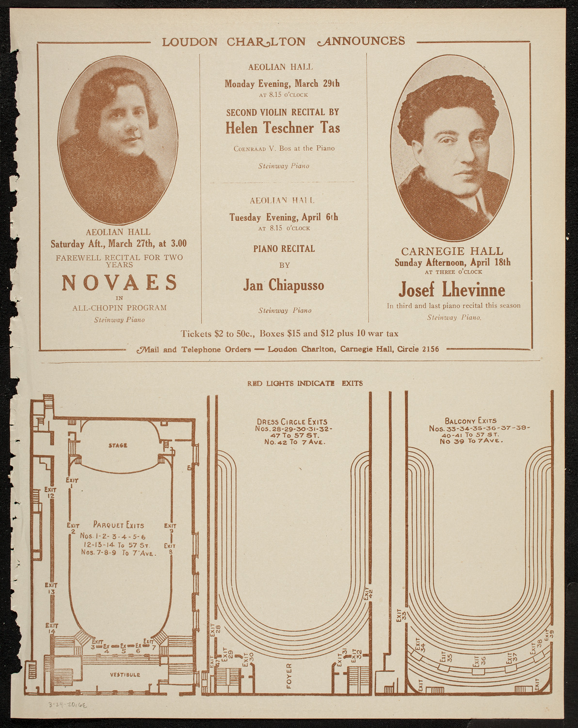 Schola Cantorum of New York, March 24, 1920, program page 11