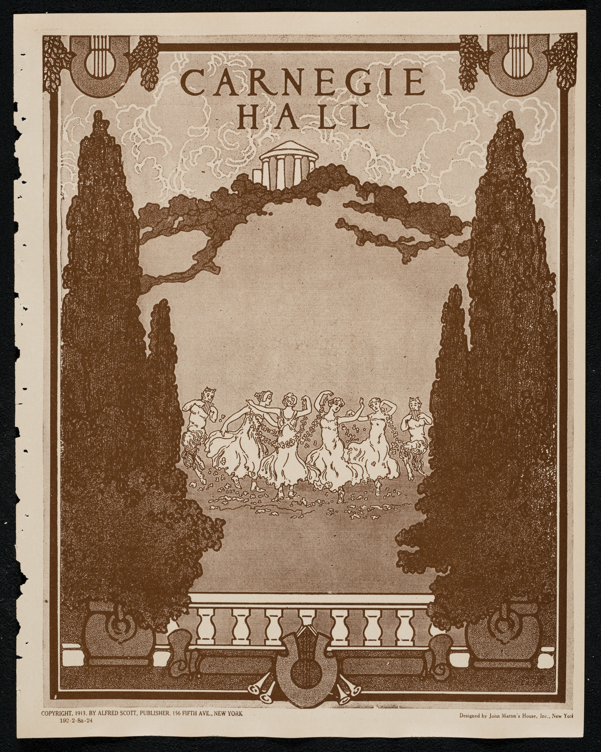 New York Philharmonic, February 8, 1924, program page 1