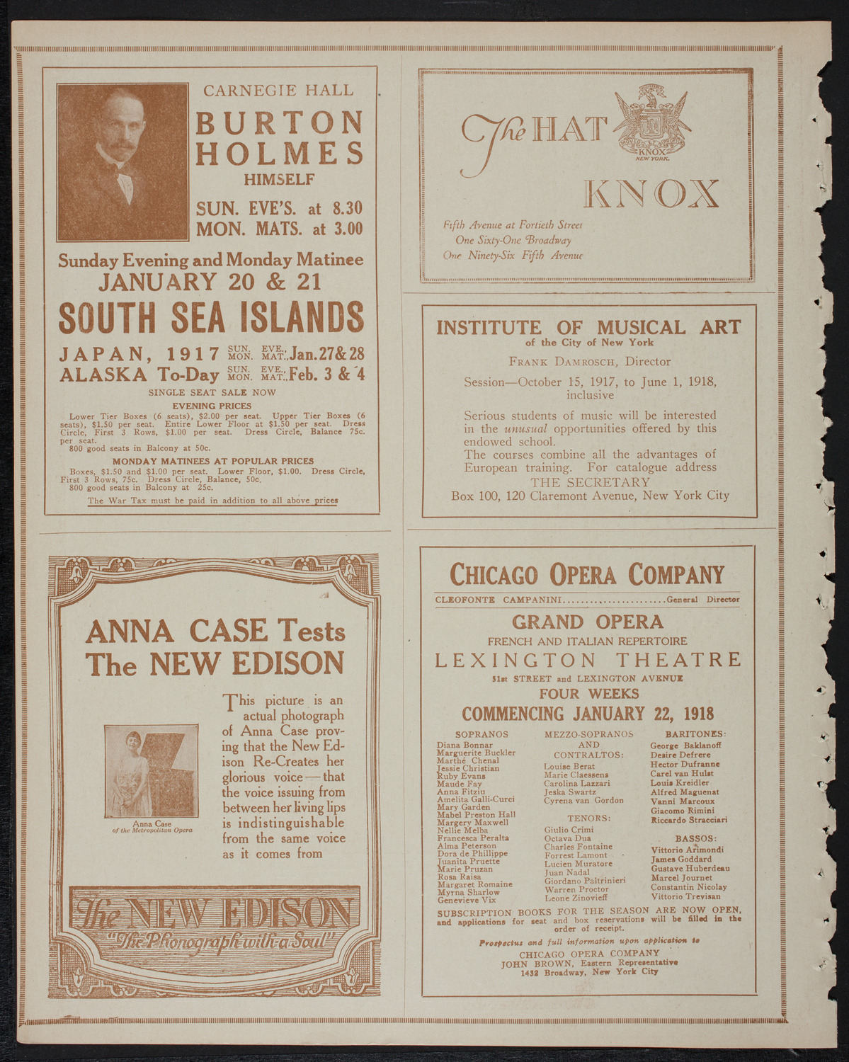 Russian Symphony Society of New York, January 19, 1918, program page 2