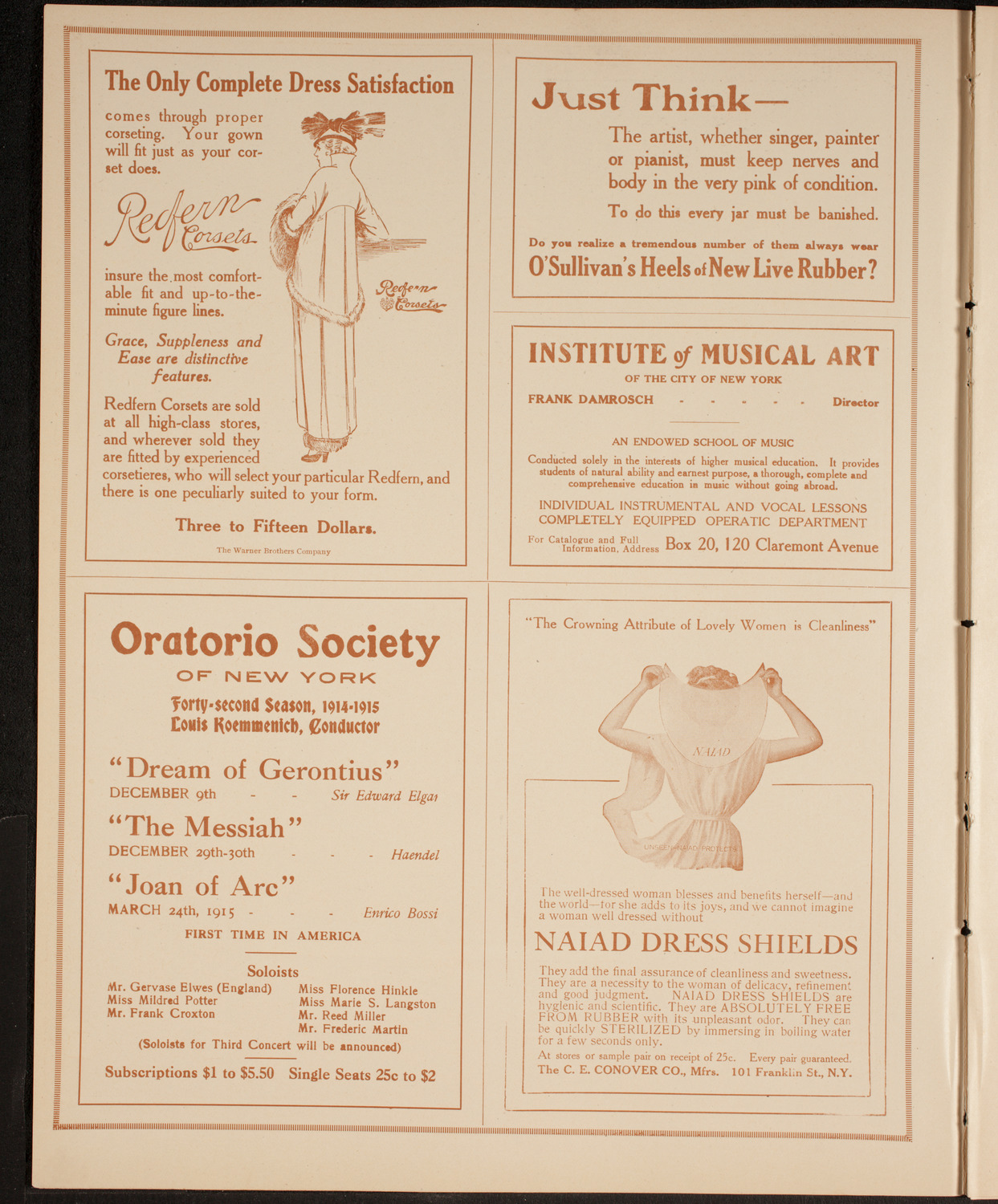 New York Philharmonic, November 27, 1914, program page 2