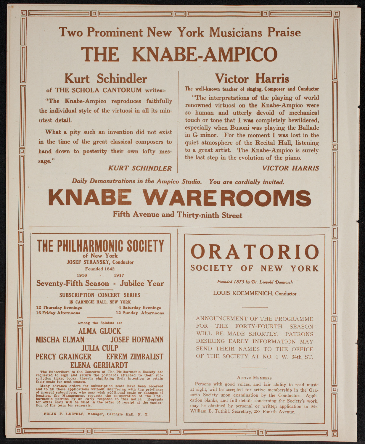 The Civic Forum: Shakespeare Anniversary Commemoration, April 25, 1916, program page 12