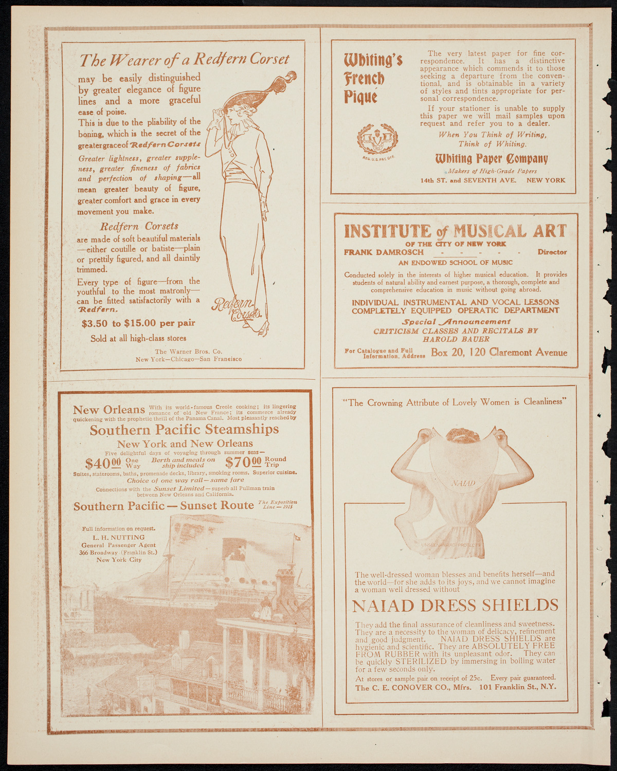New York Philharmonic, March 26, 1914, program page 2