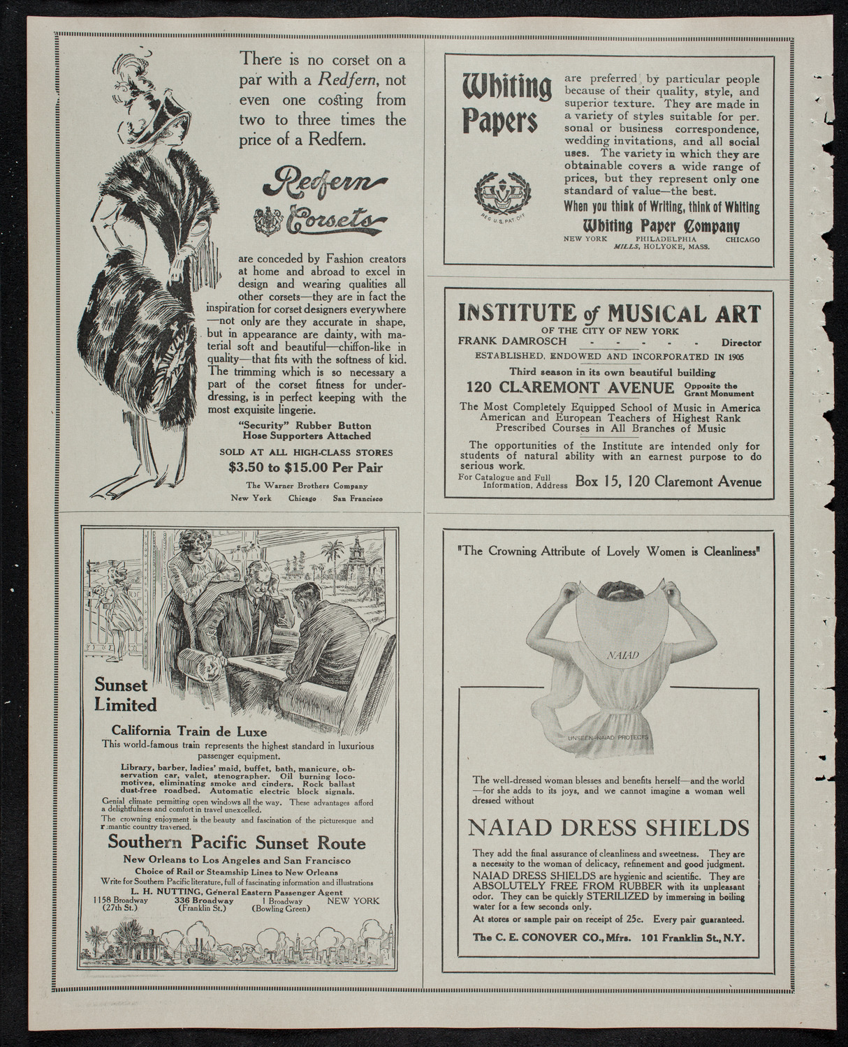 New York Philharmonic, December 26, 1912, program page 2