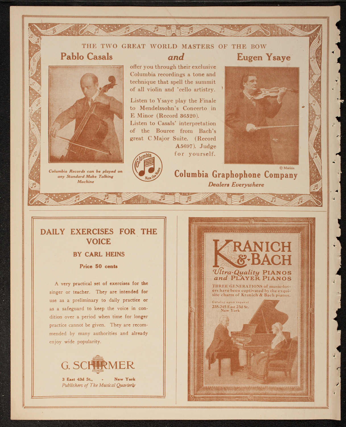 Catholic Oratorio Society, February 26, 1917, program page 6