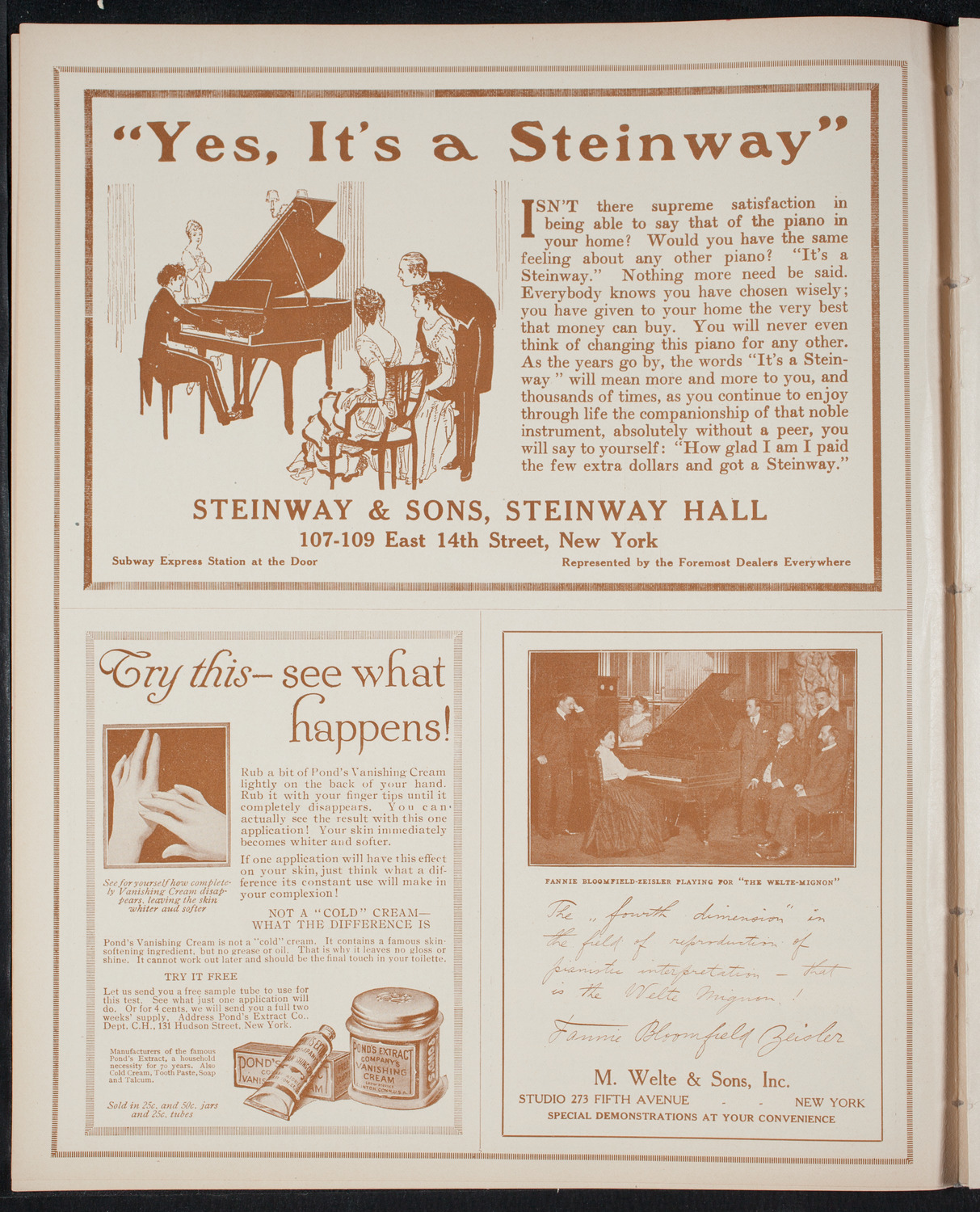 Elmendorf Lecture: Switzerland, November 21, 1915, program page 4