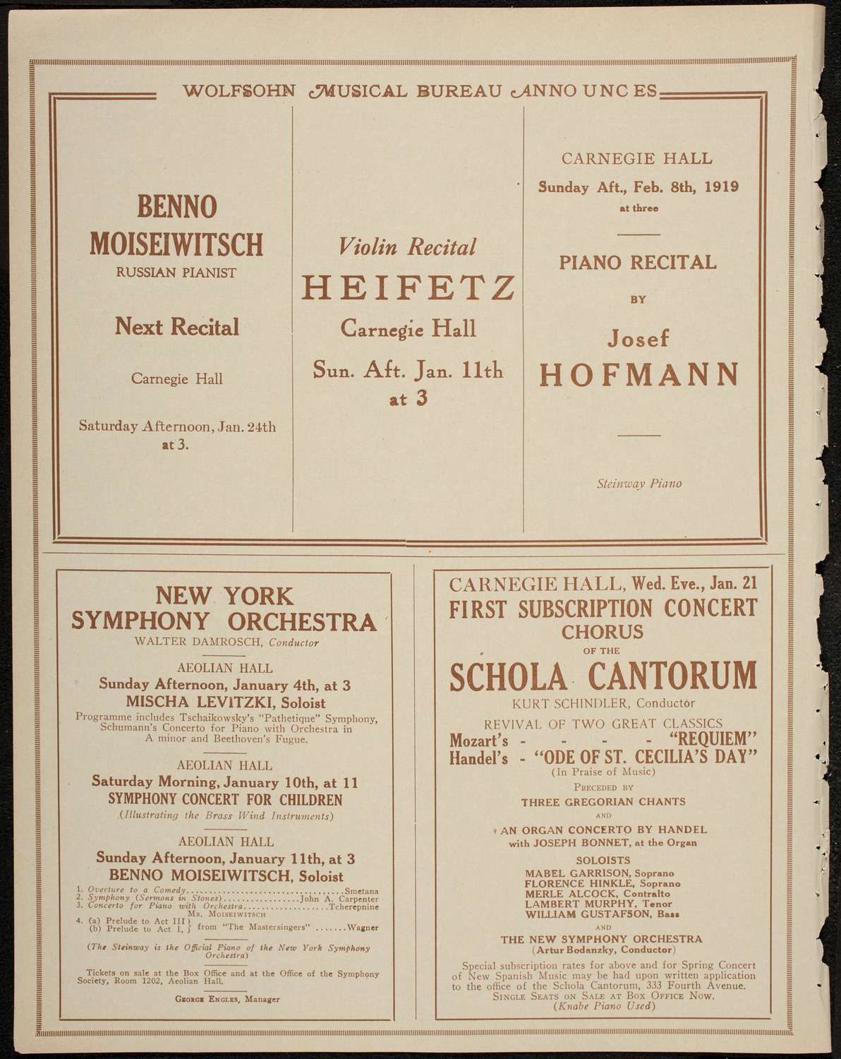 Symphony Concert for Young People, January 3, 1920, program page 8