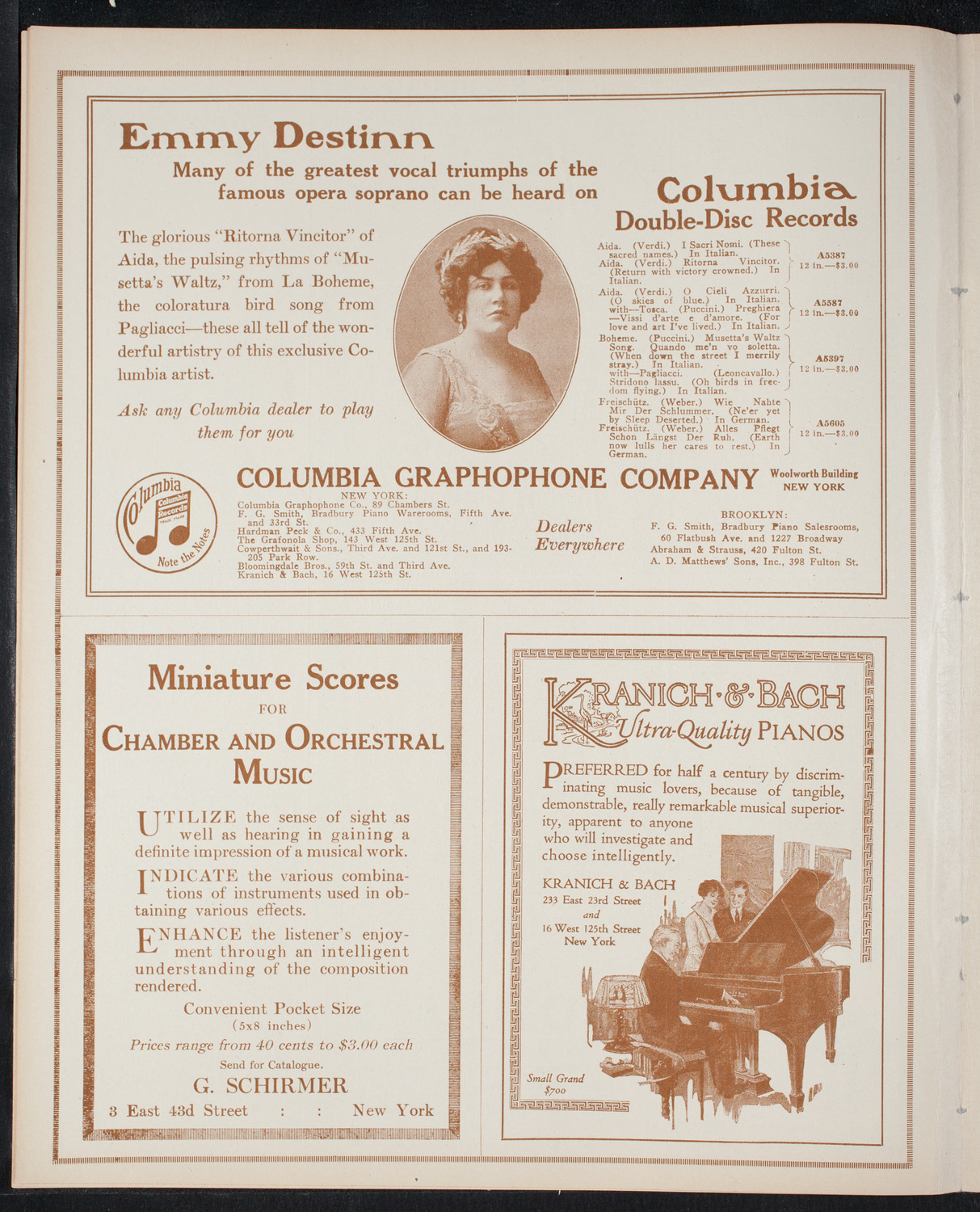 Elmendorf Lecture: Switzerland, November 21, 1915, program page 6