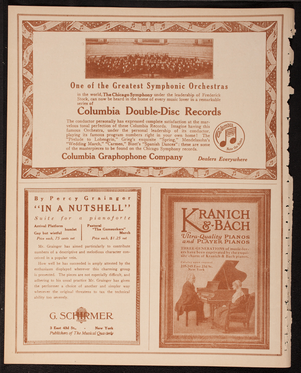 New York Philharmonic, March 4, 1917, program page 6