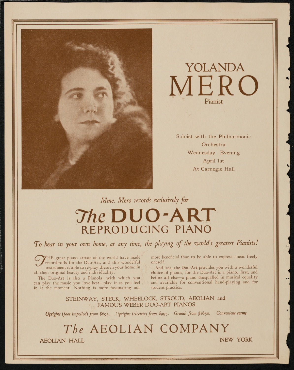 New York Philharmonic Students' Concert, April 1, 1925, program page 2