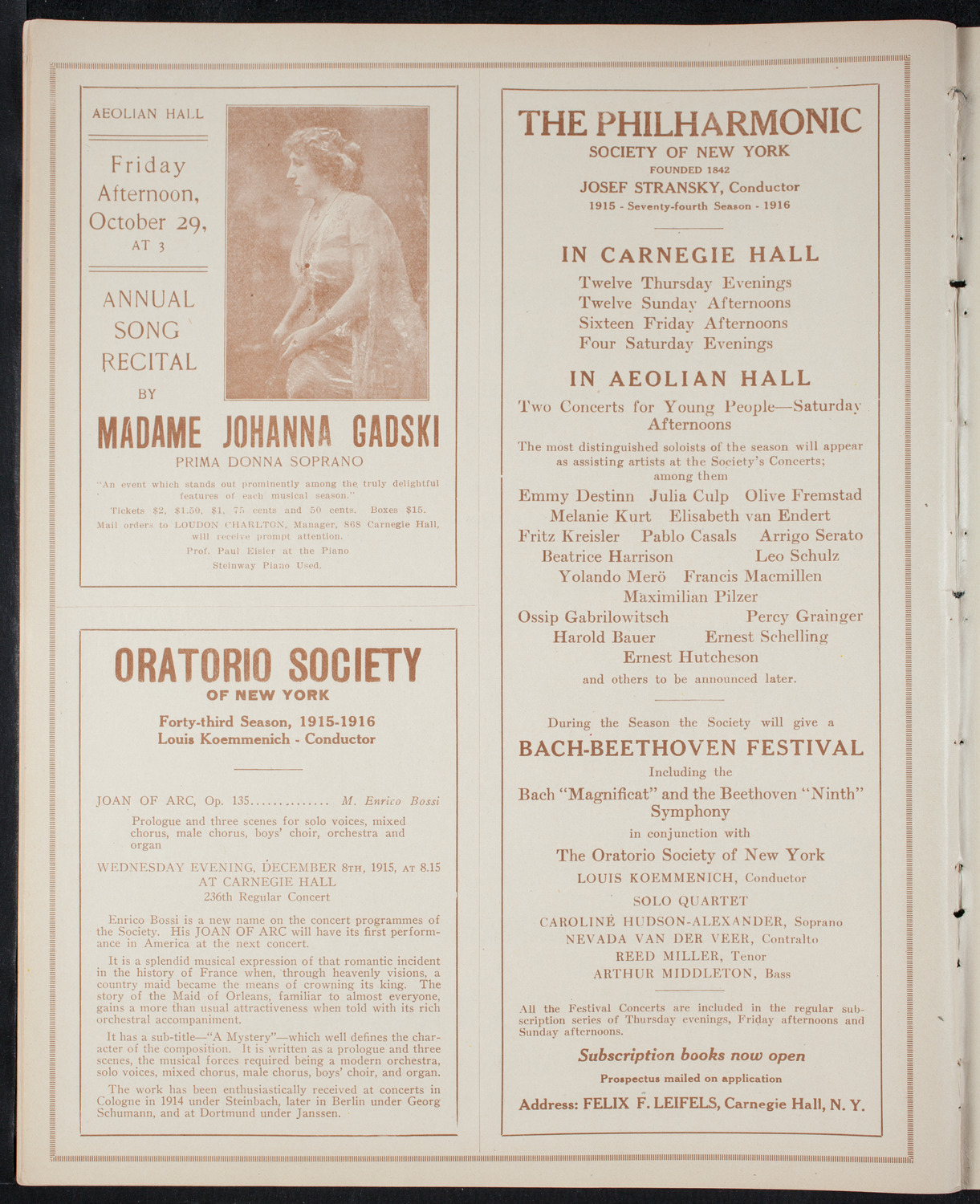 Fashion Show: "Yesterday or To-Morrow", October 8, 1915, program page 10