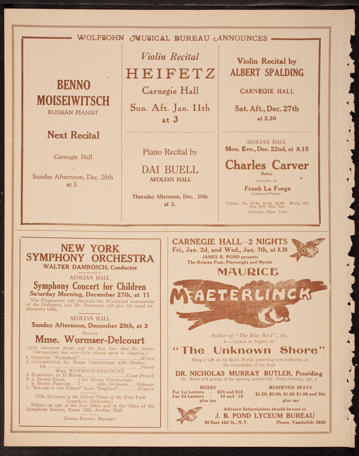 Newman Traveltalks: France Victorious, December 14, 1919, program page 8