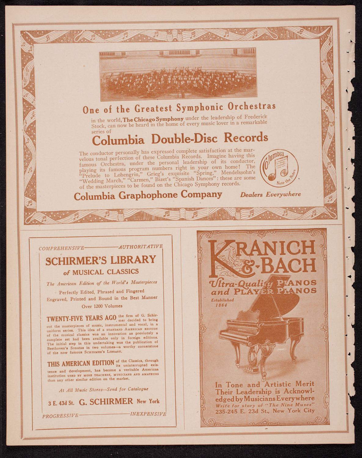 New York Philharmonic, November 17, 1916, program page 6