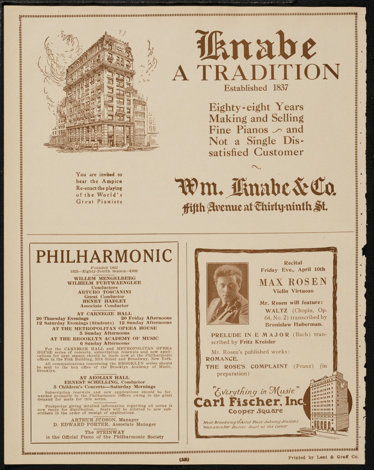 Jewish Teachers' Seminary Annual Concert, April 12, 1925, program page 12