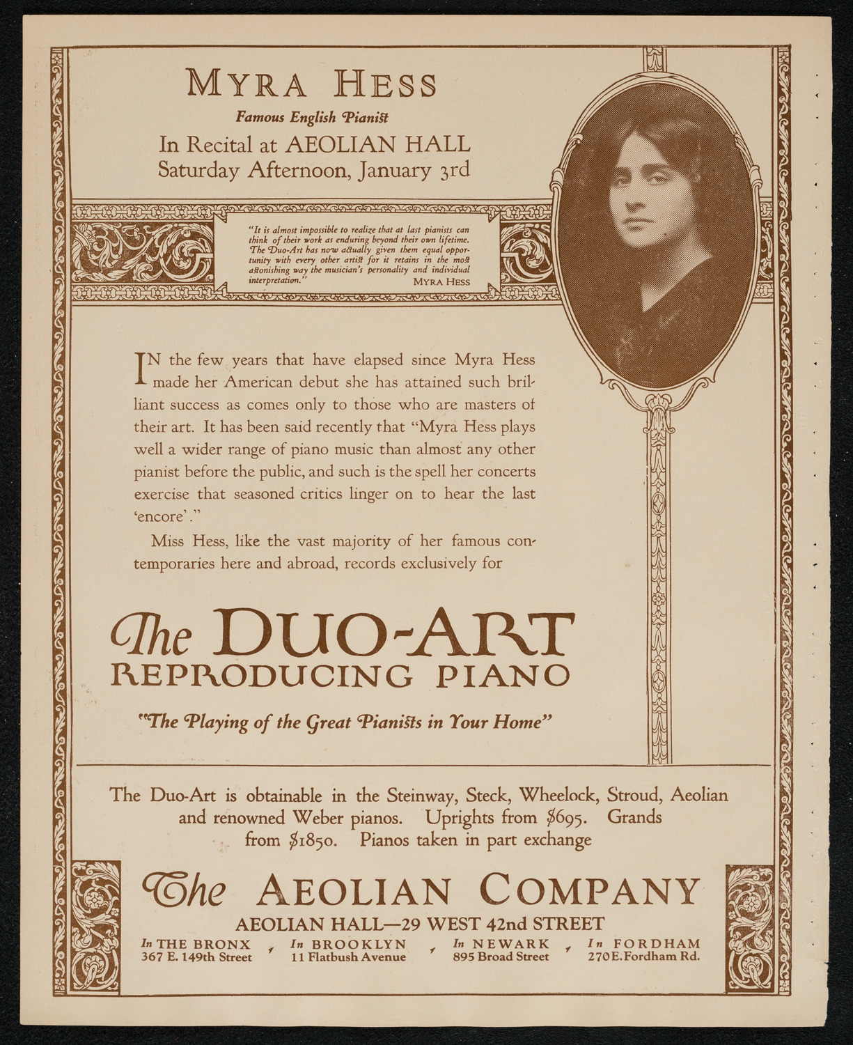 Schola Cantorum of New York, December 30, 1924, program page 2