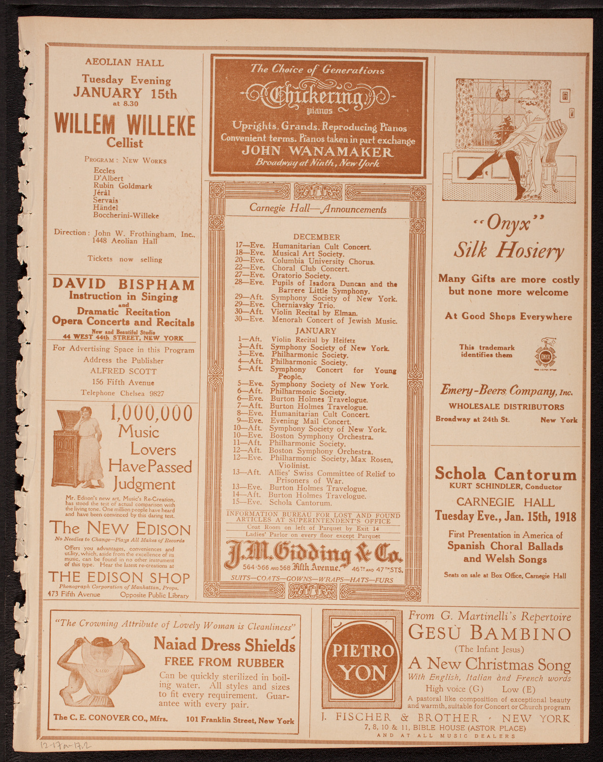Newman Traveltalks: Our West Indies, December 17, 1917, program page 3