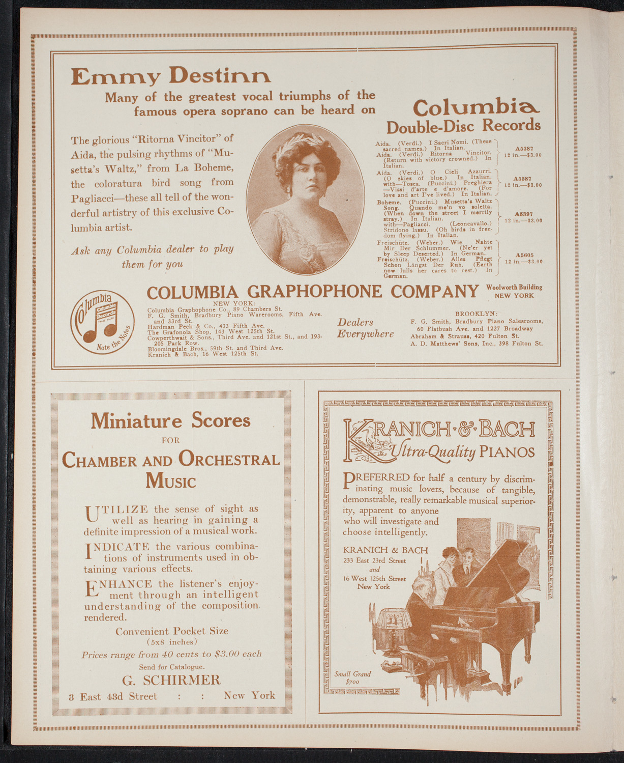 New York Philharmonic, November 26, 1915, program page 6