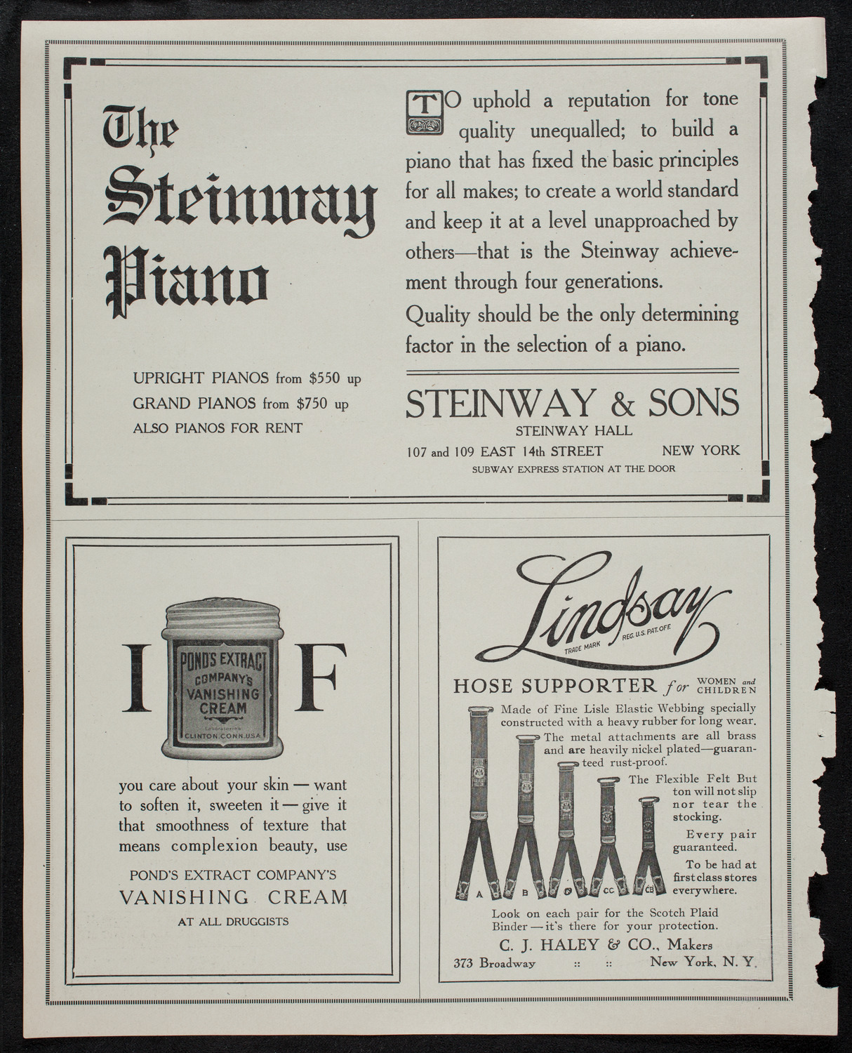 New York Philharmonic, November 14, 1912, program page 4