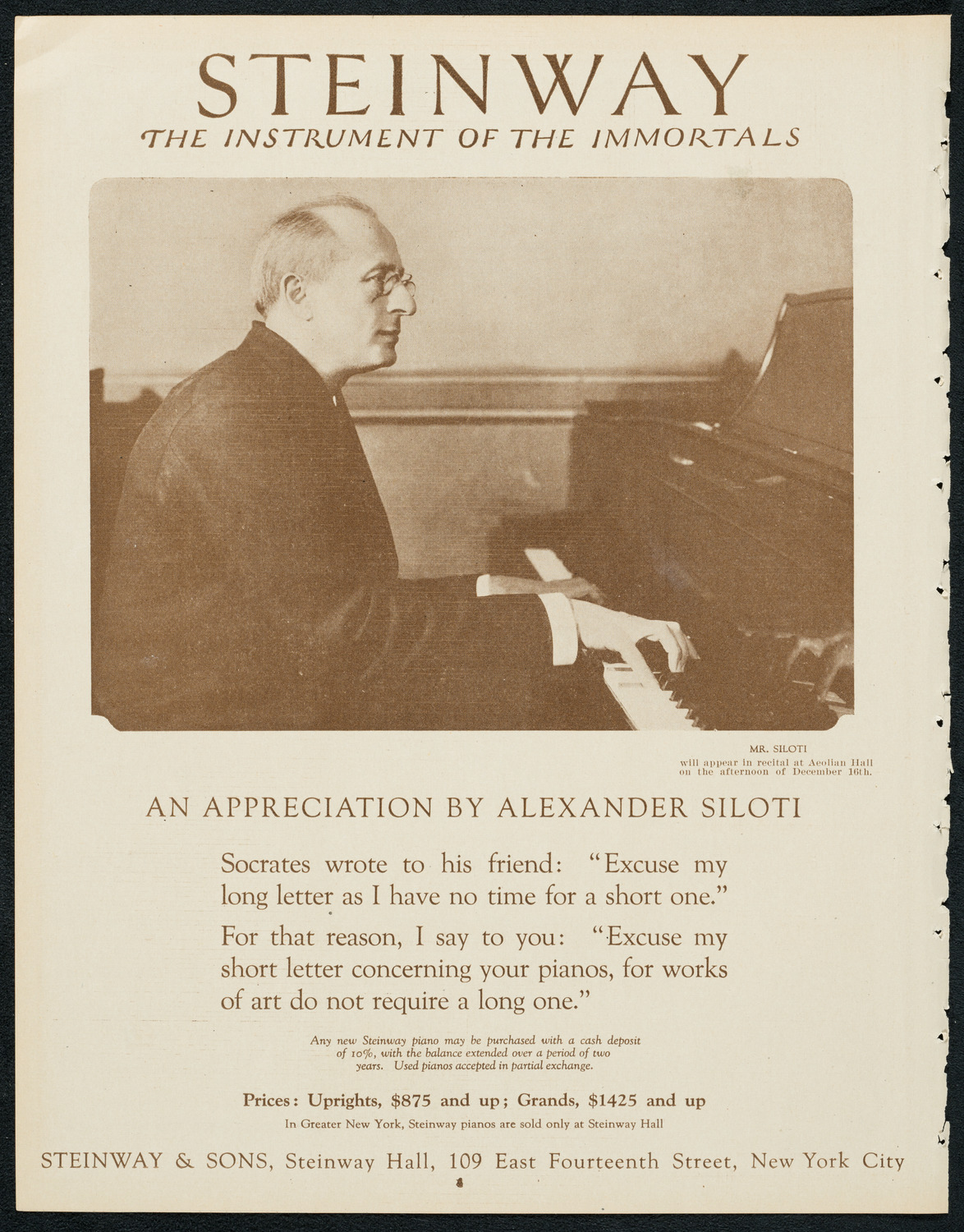 Symphony Concert for Young People, December 8, 1923, program page 4