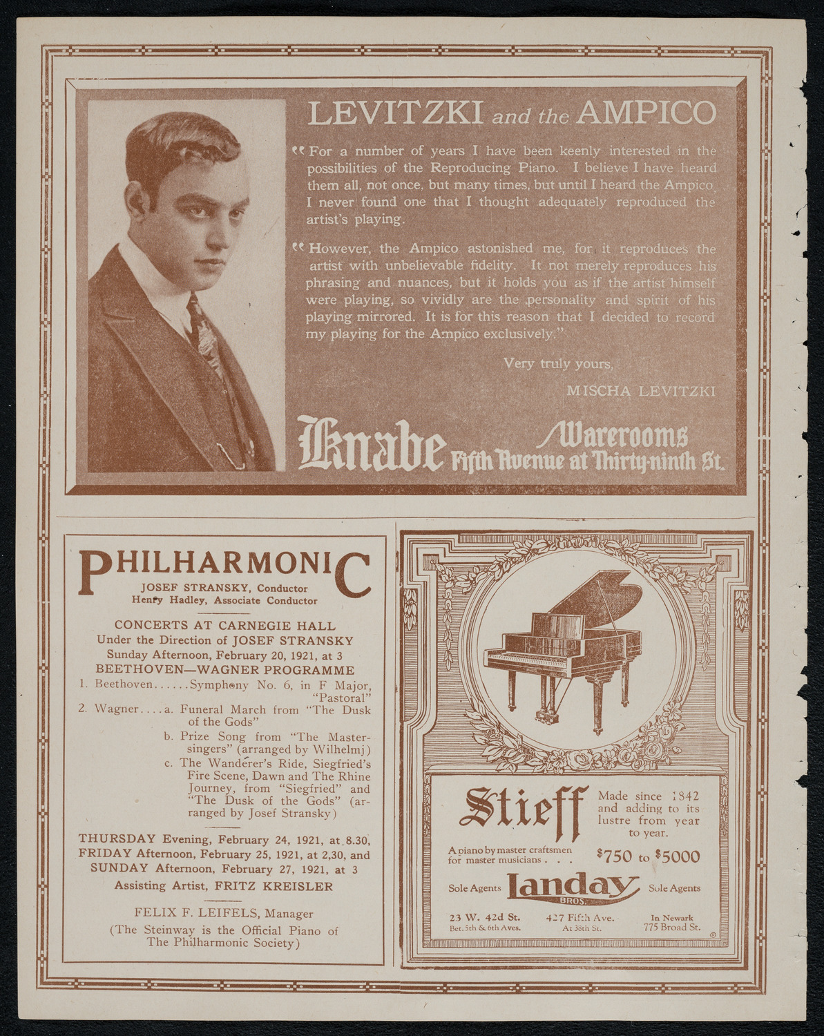 Symphony Concert for Young People, February 19, 1921, program page 12