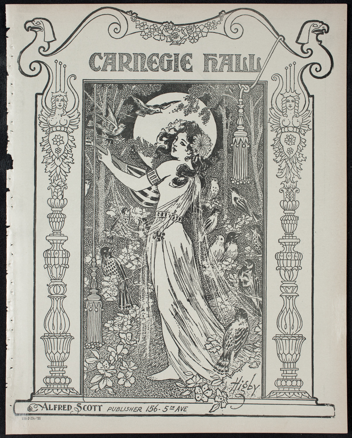 Boston Symphony Orchestra, February 23, 1911, program page 1