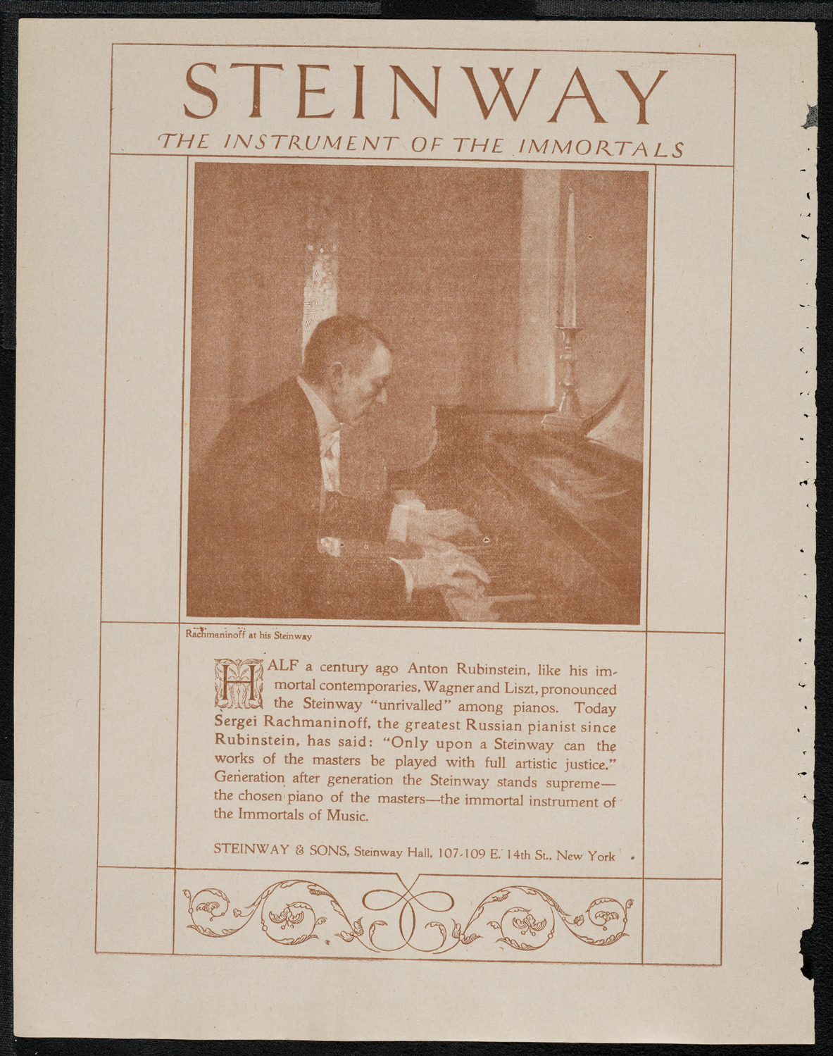 Lecture by Sir Philip Gibbs, February 25, 1921, program page 4